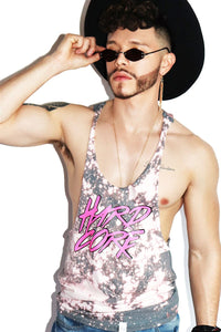 Hard Core String Tank-Grey