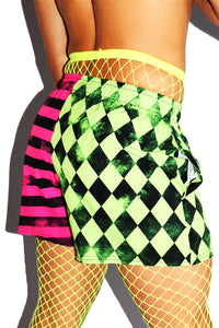 Fun House All Over Active Shorts- Fuchsia