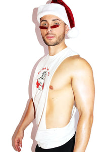 He Can Get It Low Arm Tank- White