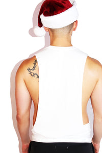 He Can Get It Low Arm Tank- White