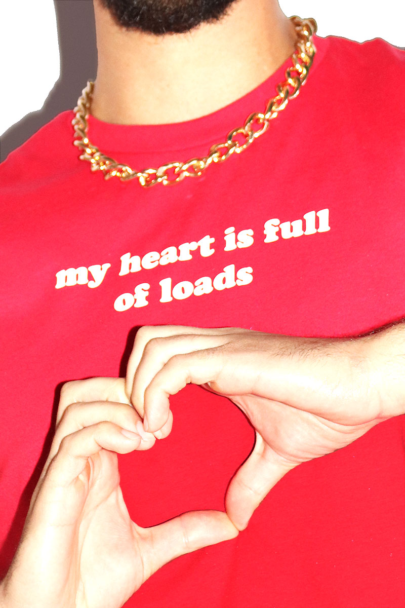 My Heart Is Full Crop Tank-Red