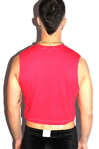 My Heart Is Full Crop Tank-Red
