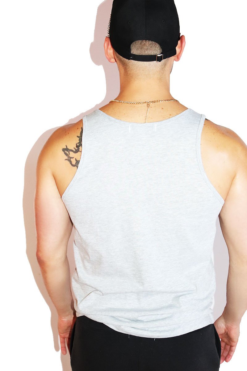 Hibearnating Season Racerback Tank- Grey