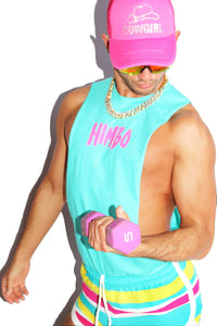 Himbo Low Arm Shredder Tank- Teal