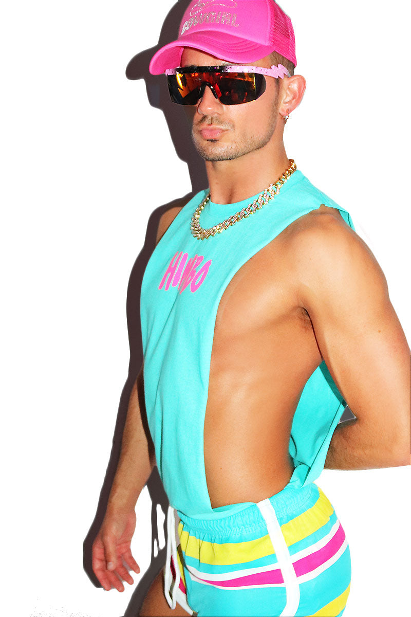 Himbo Low Arm Shredder Tank- Teal