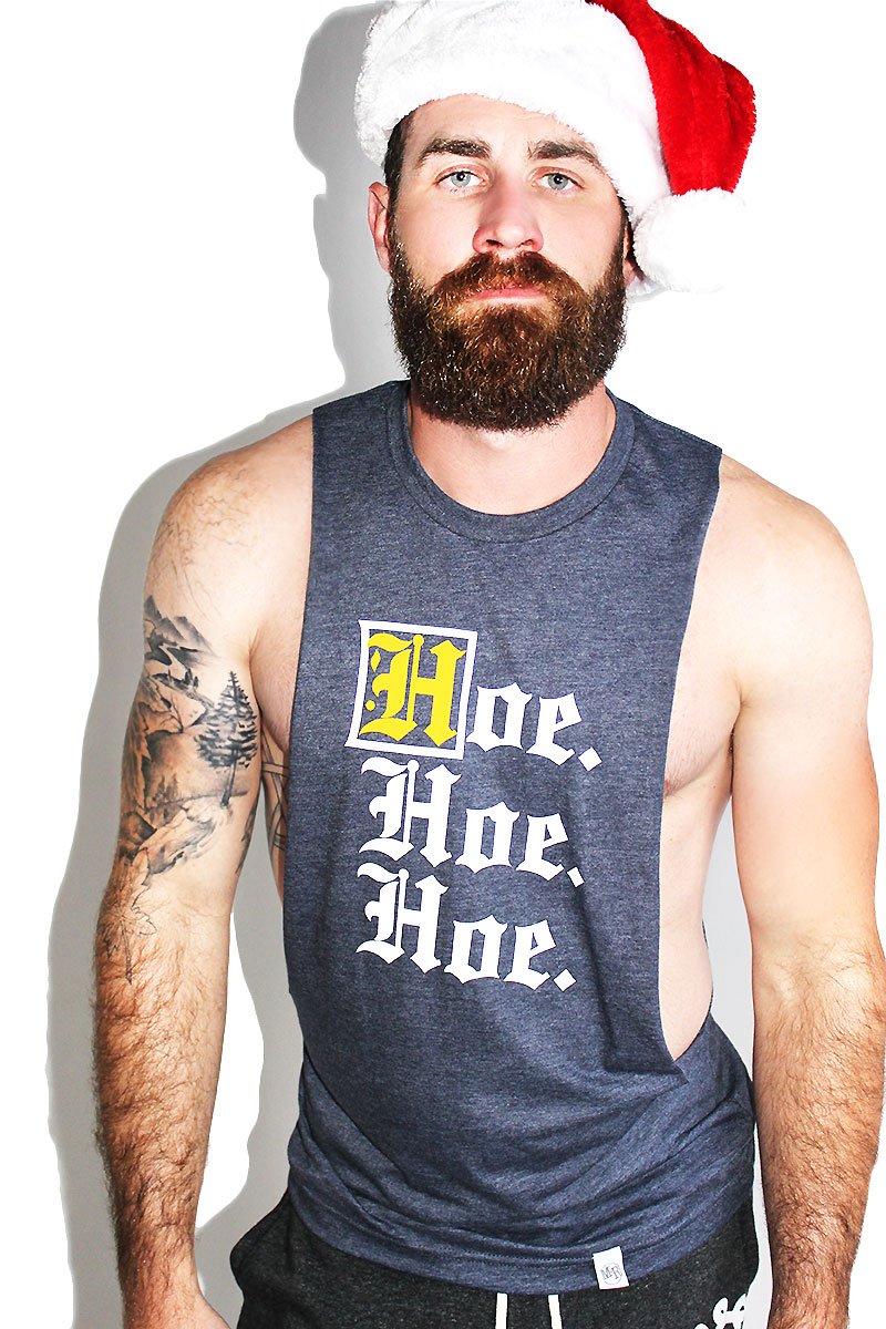 Hoe Hoe Hoe Low Arm Tank- Heather Navy