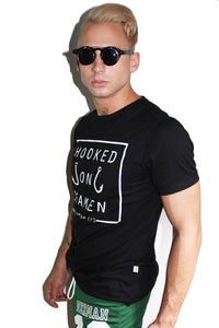 Hooked on Seamen Tee- Black
