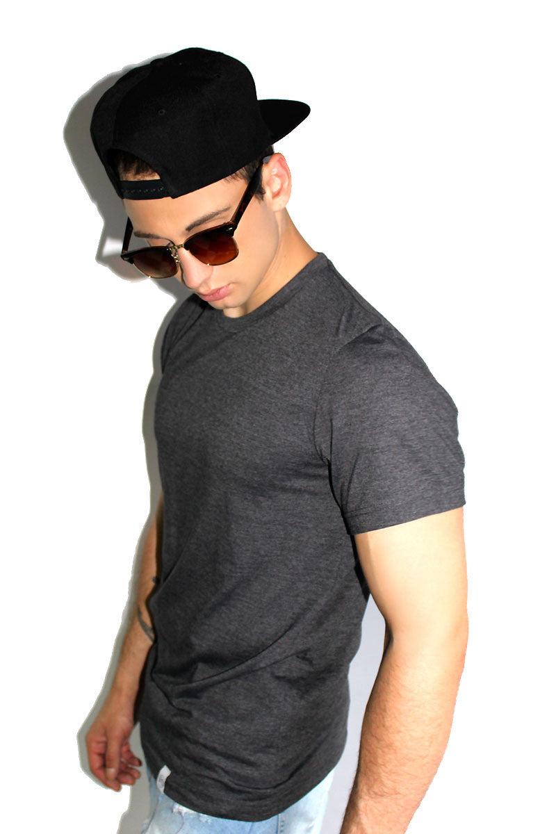 Core Crewneck Tee- Dark Charcoal