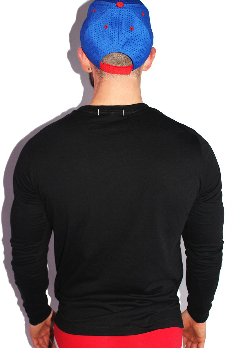 Hung with Care Long Sleeve Tee-Black