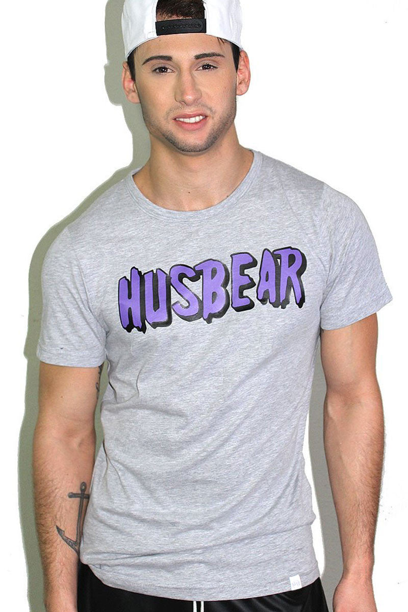 Husbear Tee- Grey