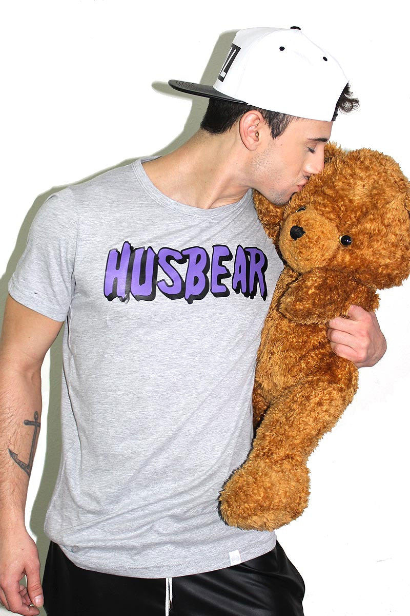 Husbear Tee- Grey