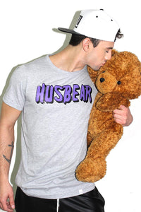 Husbear Tee- Grey