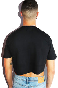 IYKYK Crop Tee-Black