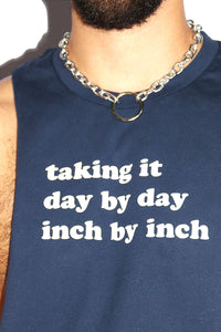 Taking It Day By Day Low Arm Tank- Navy
