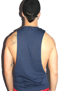 Taking It Day By Day Low Arm Tank- Navy