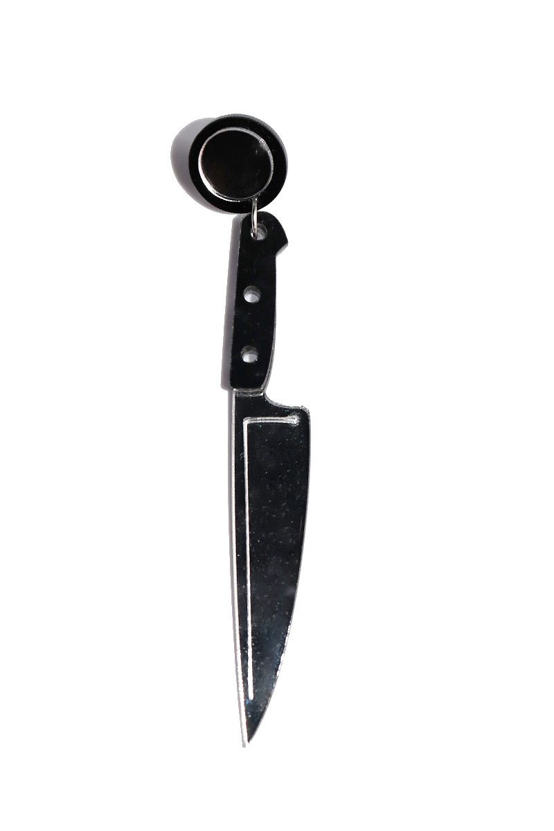 Serial Killer Single Earring-Silver