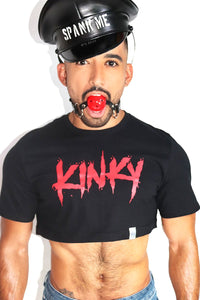 Kinky Extreme Crop Tee-Black