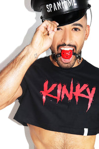 Kinky Extreme Crop Tee-Black