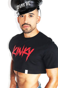 Kinky Extreme Crop Tee-Black