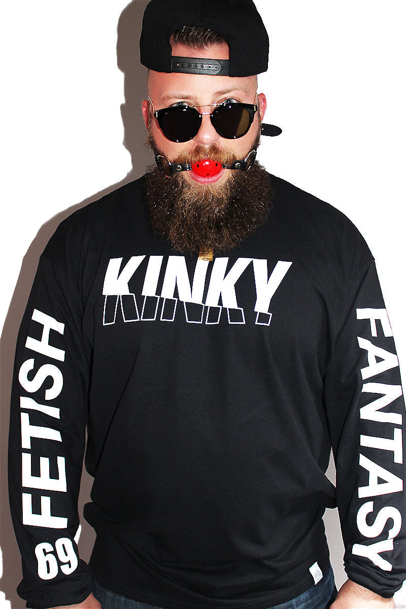 PLUS: Kinky Long Sleeve Tee-Black
