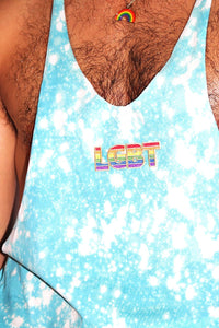 LGBT String Tank- Blue