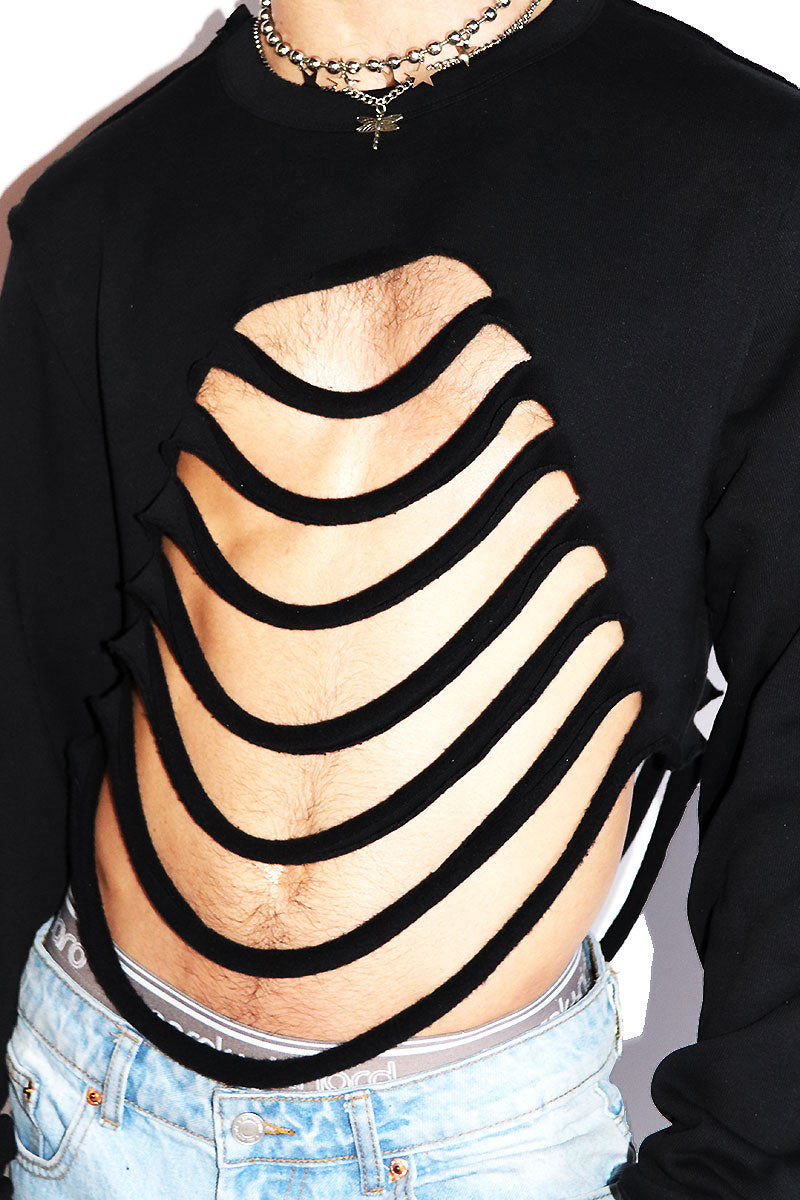 Shredded sweatshirt online