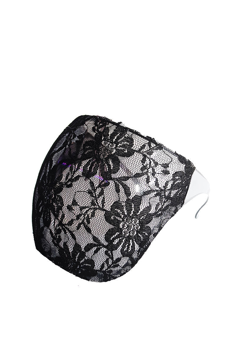 Lacey Face Shield Sunglasses- Black