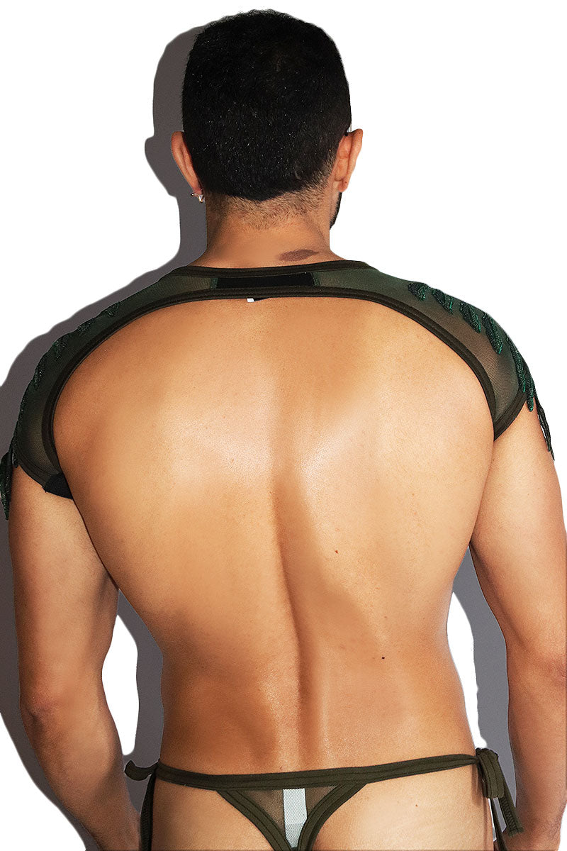 Jungle Short Sleeve Buckle Arm Guard Harness- Army