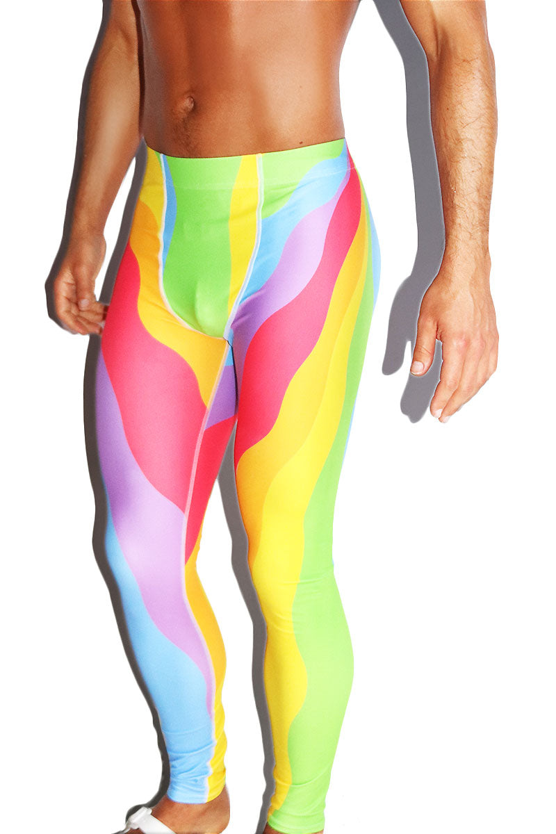 Vibration Rainbow All Over Leggings Tights- Multi