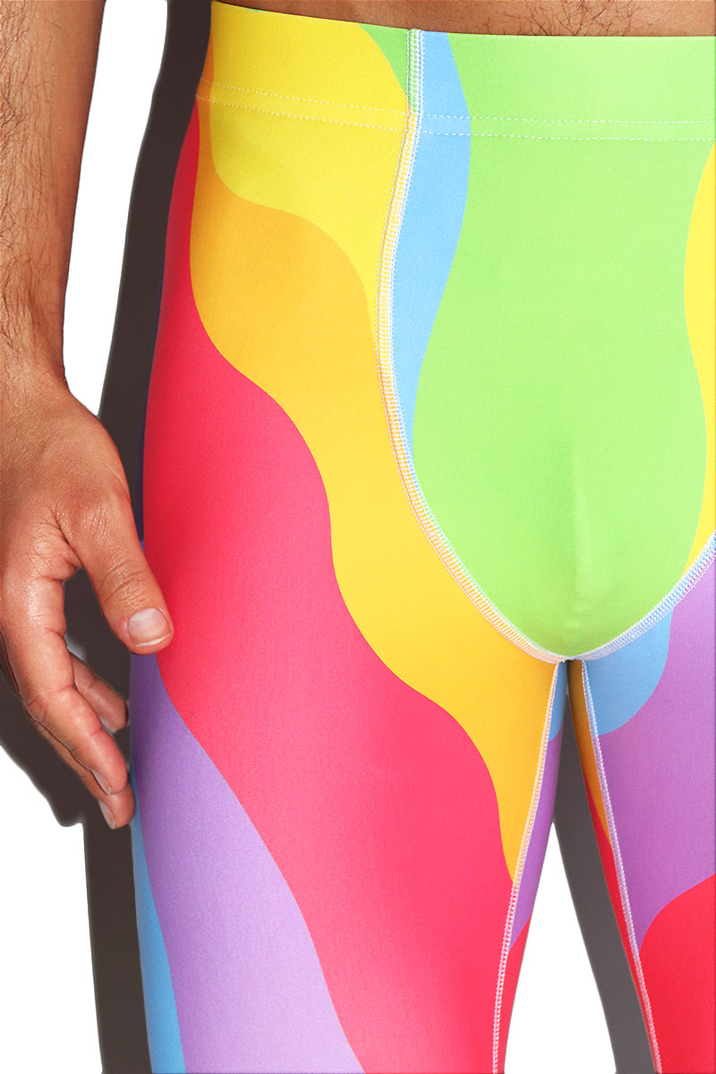 Vibration Rainbow All Over Leggings Tights- Multi