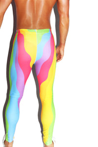 Vibration Rainbow All Over Leggings Tights- Multi
