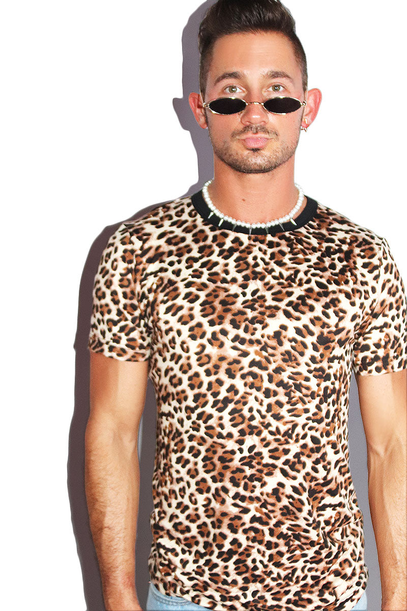 Cheetah Tee-Black