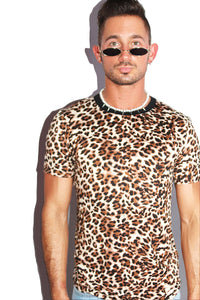 Cheetah Tee-Black