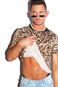 Cheetah Tee-Black