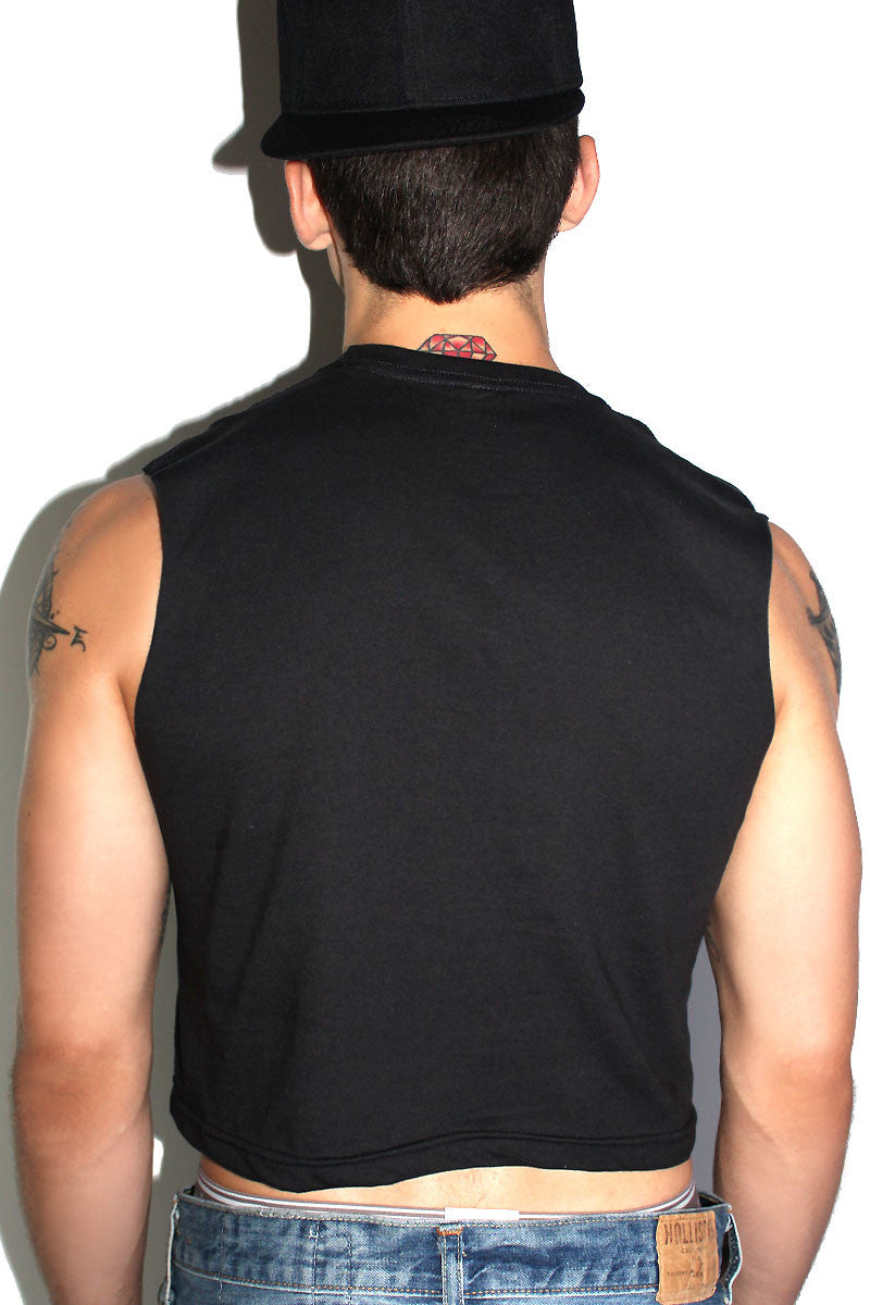 Let's Fuck Crop Tank- Black