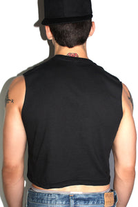 Let's Fuck Crop Tank- Black