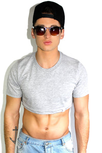 Core Extreme Crop Tee-Grey