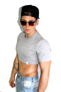 Core Extreme Crop Tee-Grey