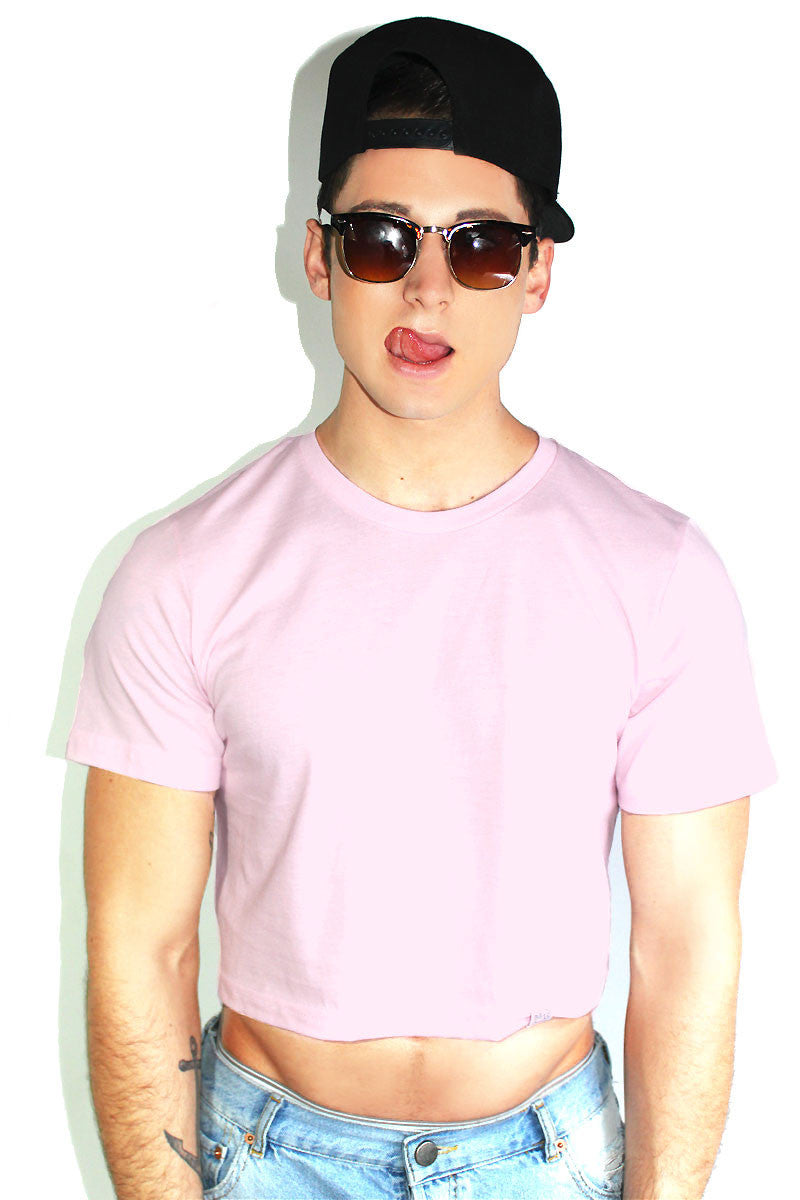 Core Crop Tee-Pink