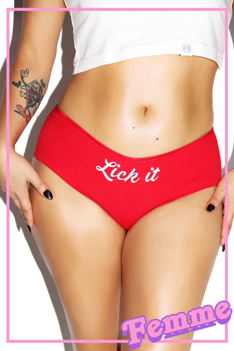 Lick It Boy Short- Red