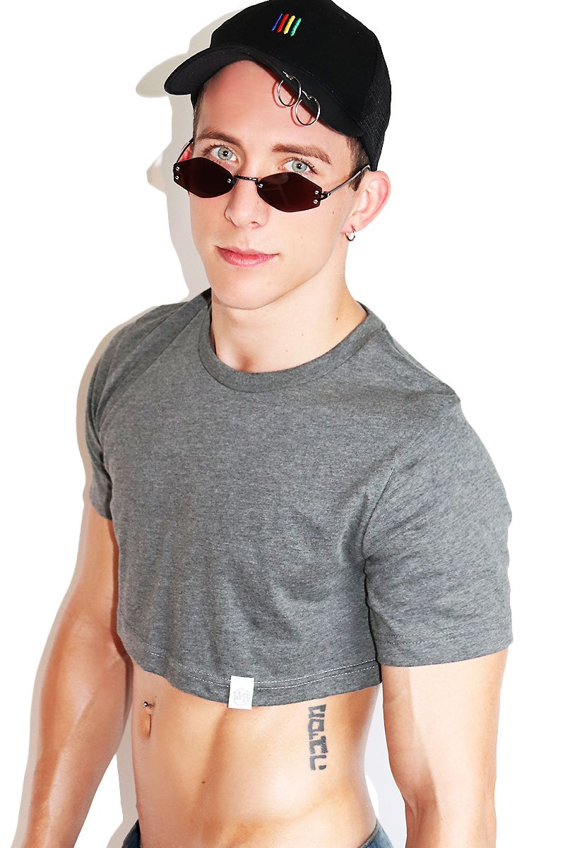 Core Extreme Crop Tee-Light Charcoal