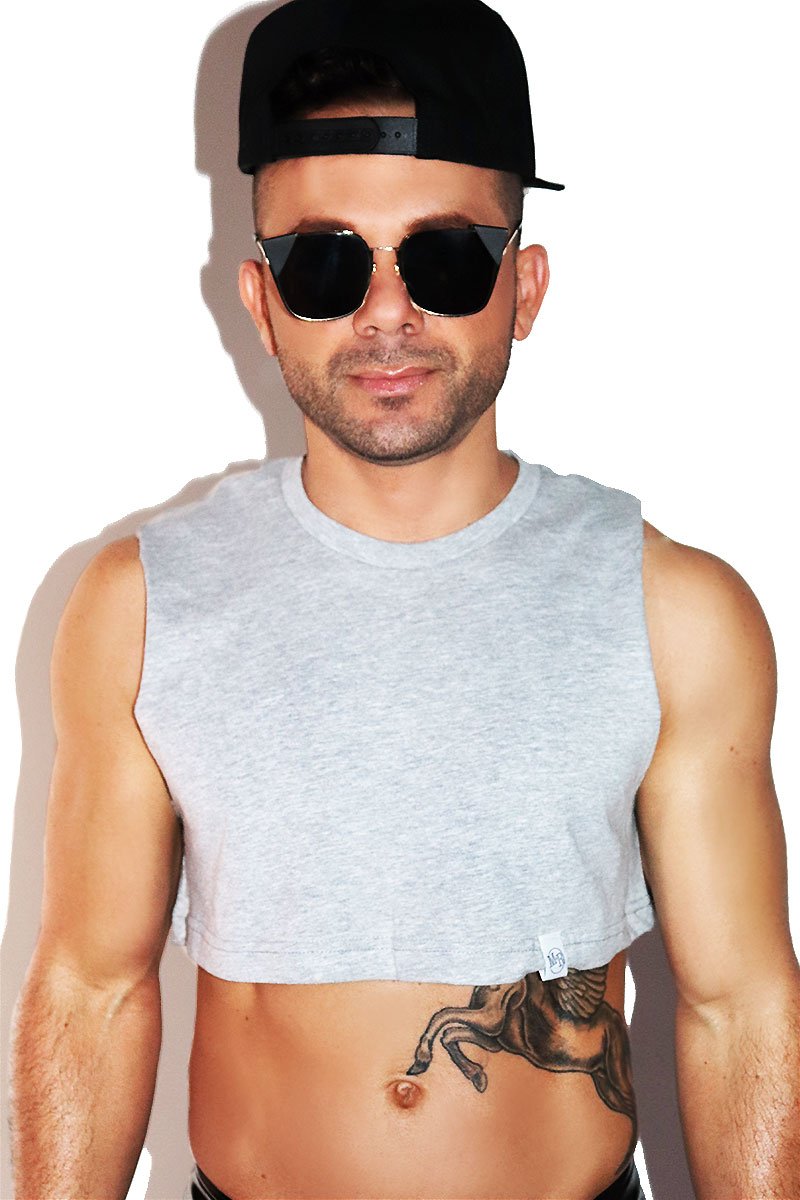 Core Extreme Crop Tank-Grey