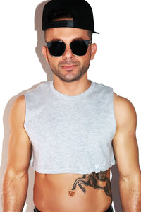 Core Extreme Crop Tank-Grey