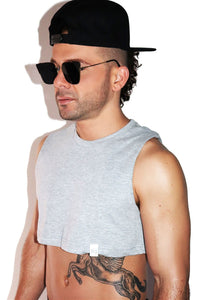 Core Extreme Crop Tank-Grey