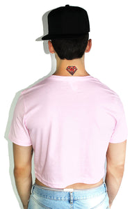Lil Merman Crop Tee- Pink