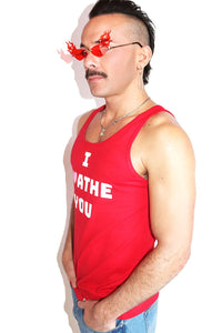 I Loathe You Racerback Tank-Red