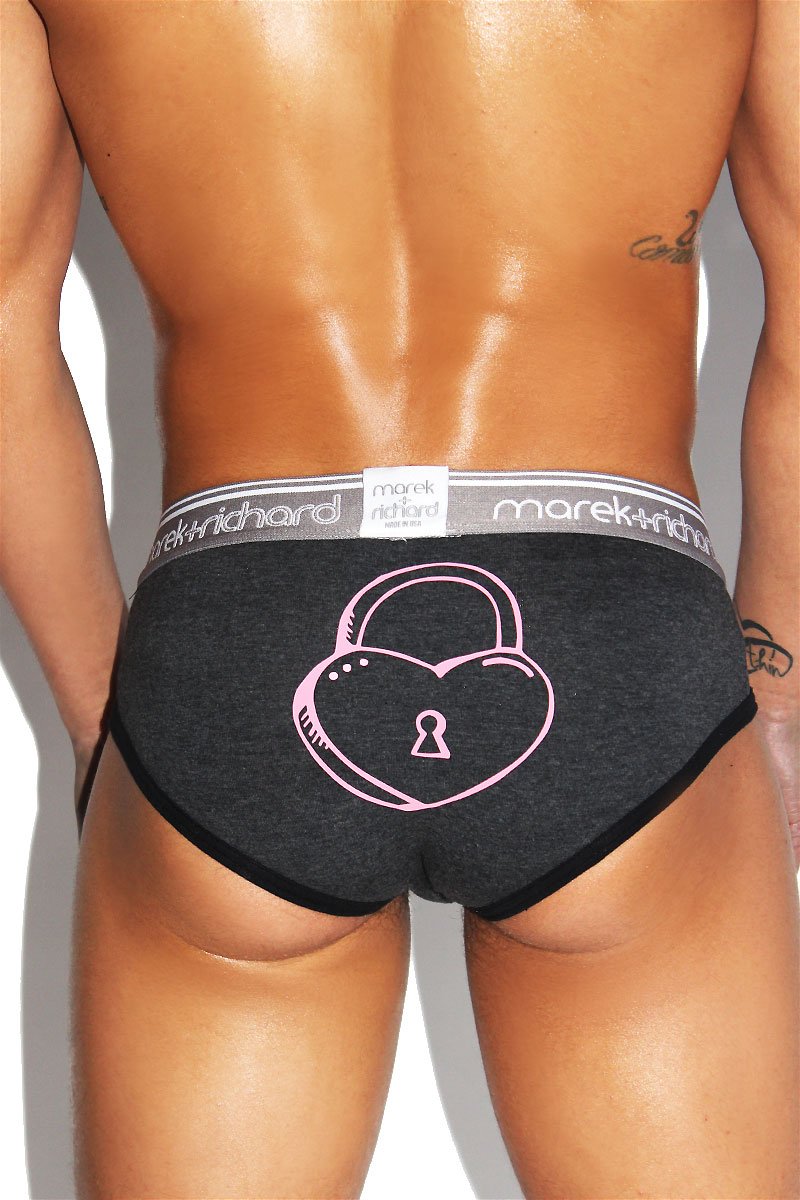 Lock Brief- Dark Charcoal