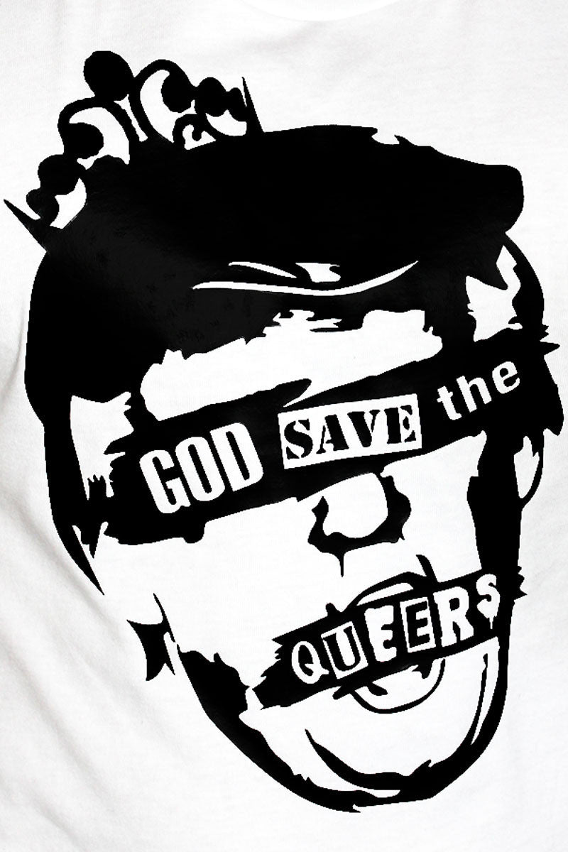 God Save The Queer Raglan Tee- Red