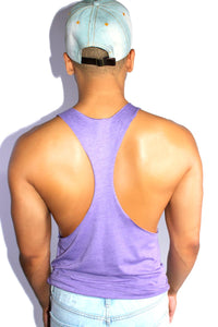 Look Patch String Tank- Purple Heather