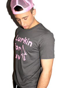 Lurkin for Luv Tee- Asphalt Grey
